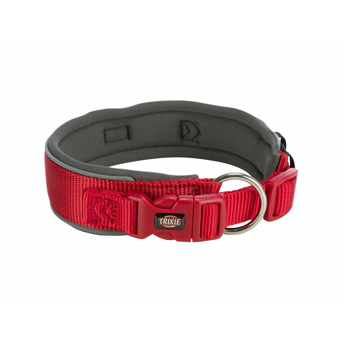 Hundehalsbånd Trixie Premium Rød Grafitt M/L 40-48 cm