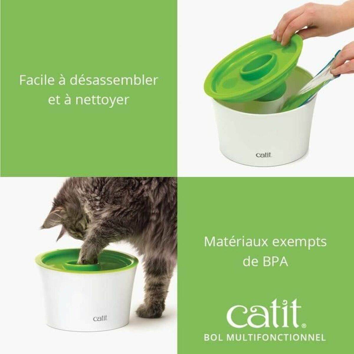 Slow Eating Food Bowl for Pets Catit Senses 2.0 Plastic, view 5