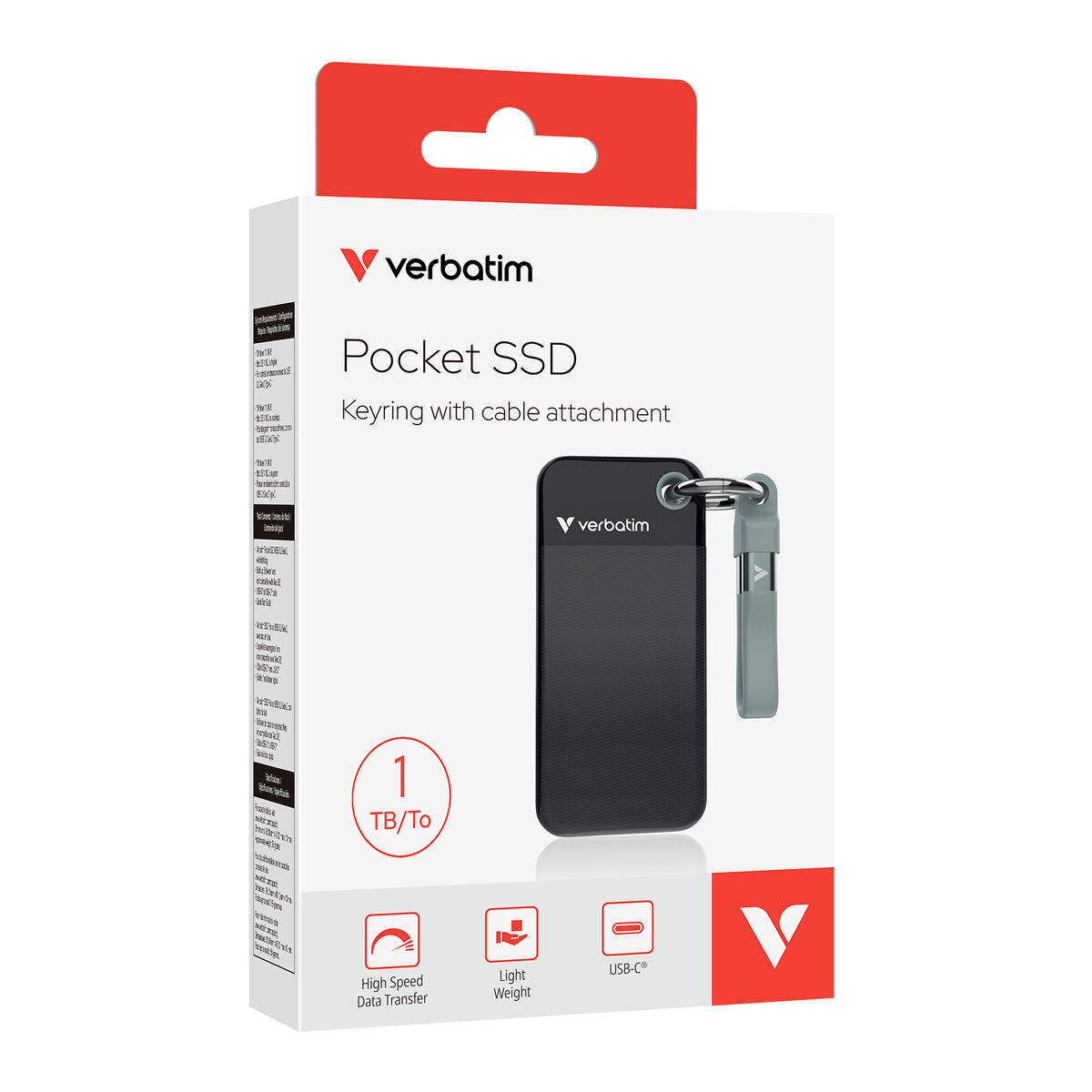 Afbeeldingen van External Hard Drive Verbatim 32190 1 TB SSD Pocket