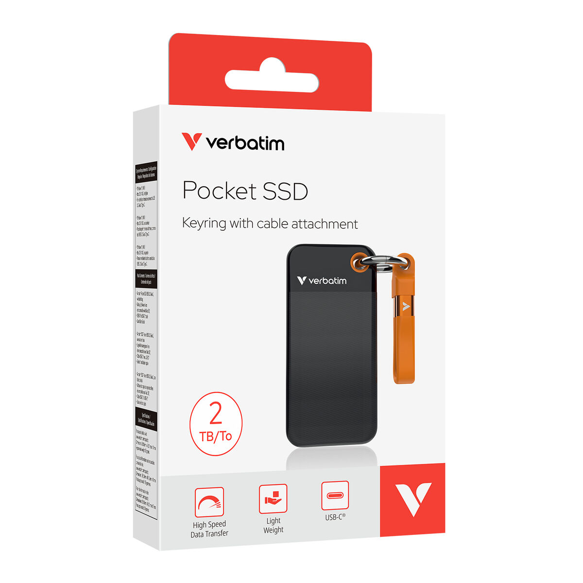 Afbeeldingen van External Hard Drive Verbatim 2 TB SSD Pocket