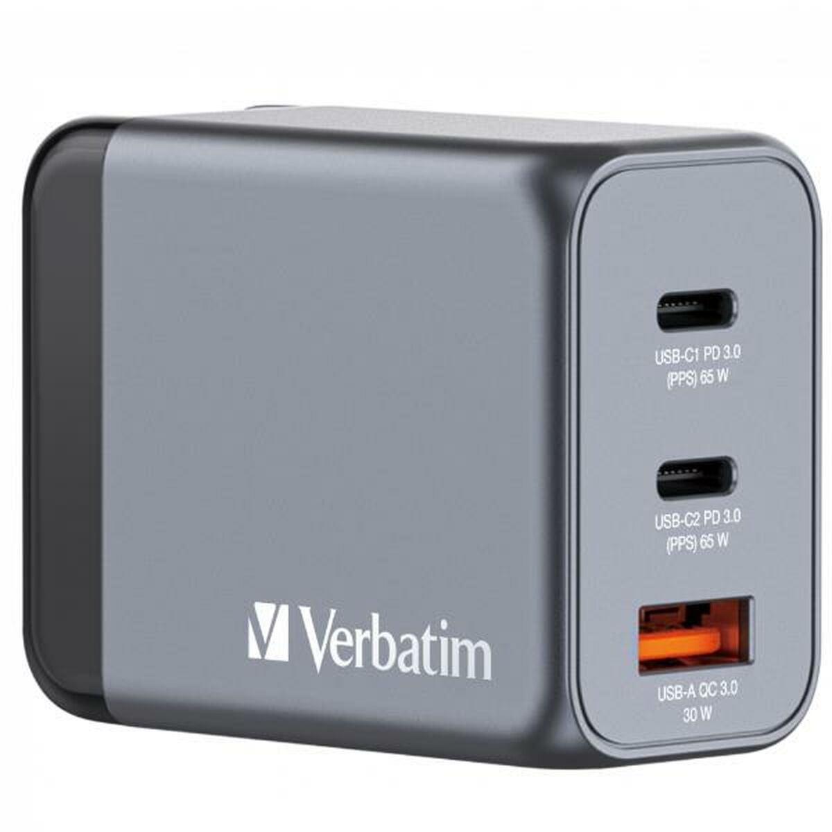 Picture of Wall Charger Verbatim 32201 Black/Grey 65 W