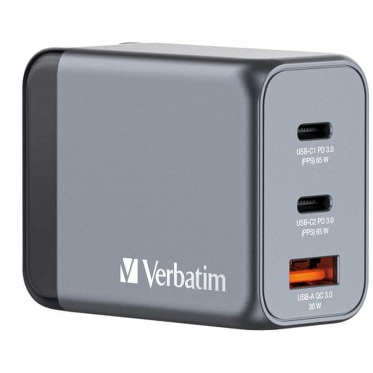 Oplader Verbatim 32201 Grijs 65 W