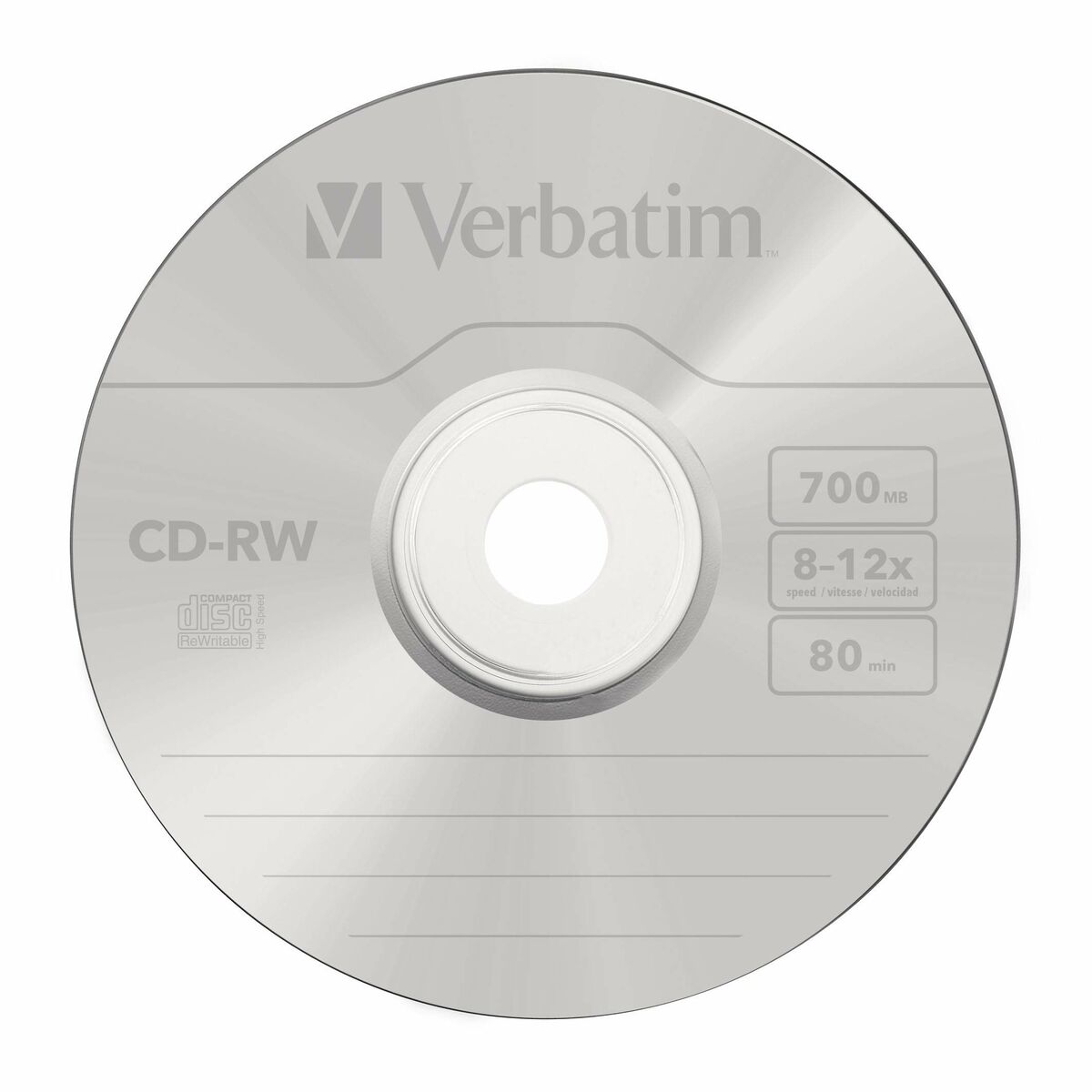Afbeeldingen van CD-RW Verbatim 43480