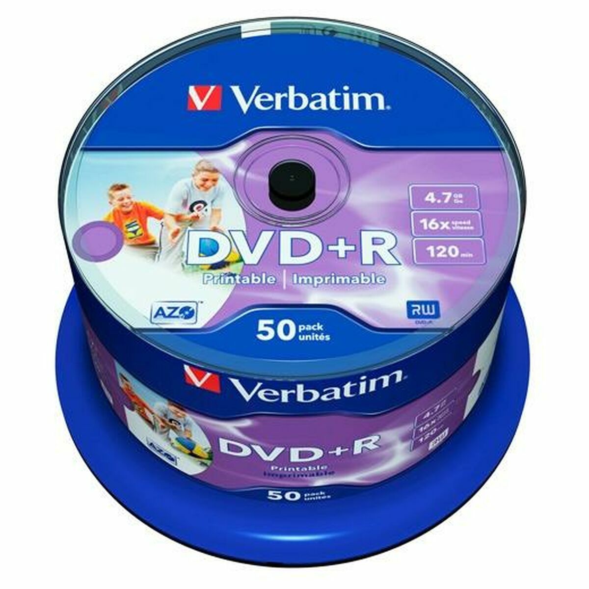 DVD-R Verbatim    50 Unités 16x 4,7 GB