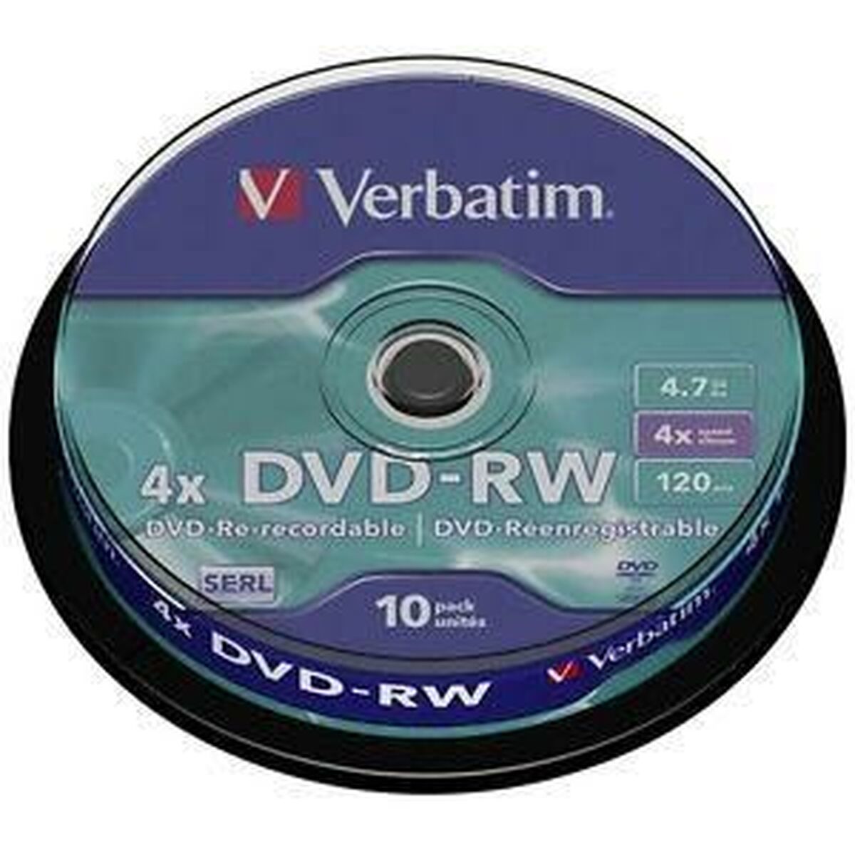 Afbeeldingen van DVD-RW Verbatim DVDVER00072B 10 Units