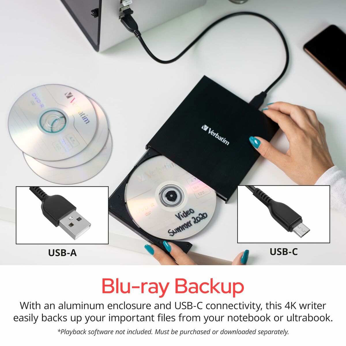 Afbeeldingen van CD/DVD Reader Verbatim 43888