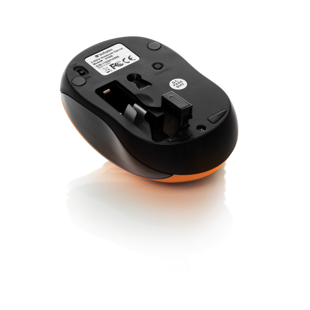 Afbeeldingen van Optical mouse Verbatim GO NANO Orange