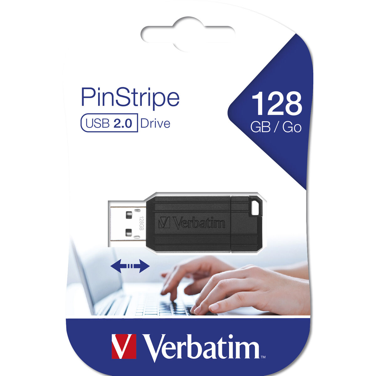 Afbeeldingen van USB stick Verbatim 49071 Black 128 GB
