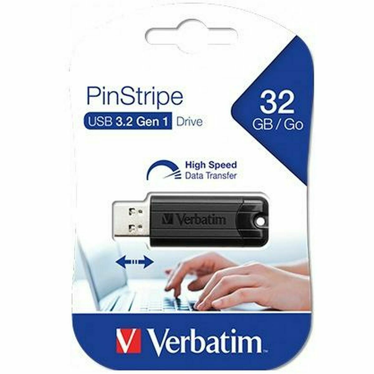 Afbeeldingen van USB stick Verbatim 49317 Black 32 GB