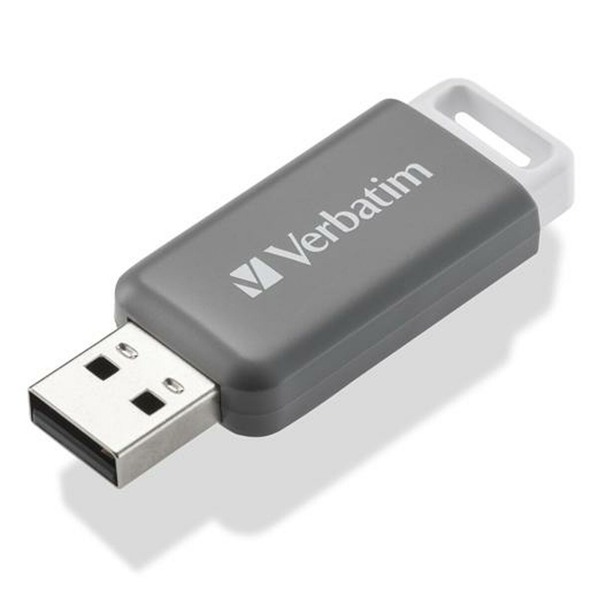 Pendrive Verbatim V DataBar Hi-Speed 128 GB USB 2.0 Rétractile Gris