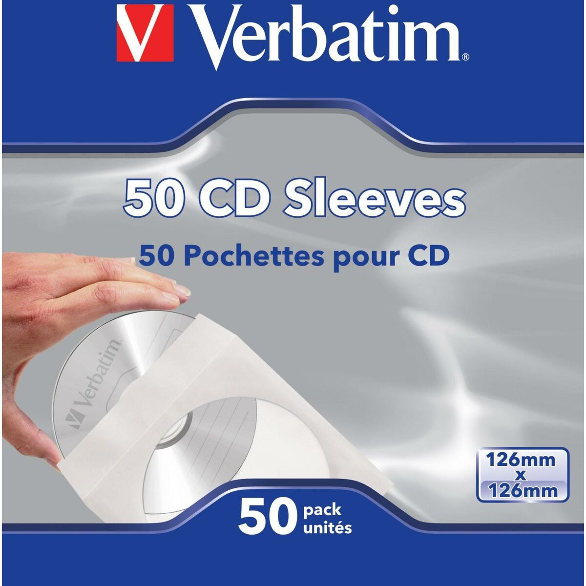 Protection pour disque dur Verbatim Fundas de CD, paq 50