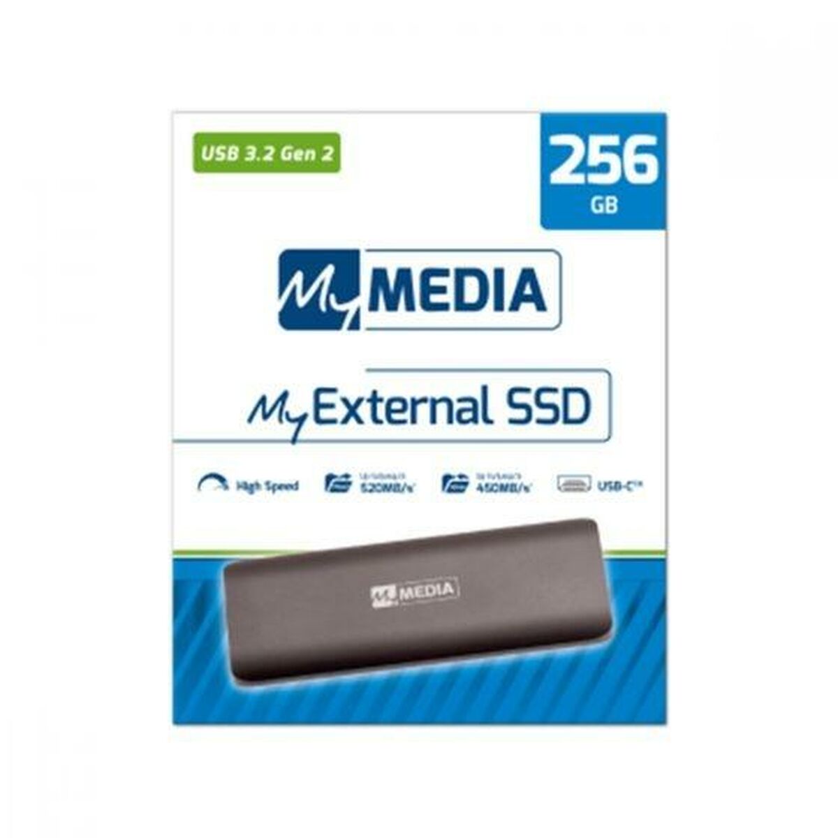 Clé USB MyMedia 256 GB Noir