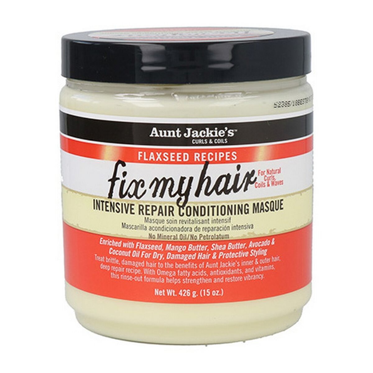 Masque pour cheveux Aunt Jackie's C&C Flaxseed Fix My Hair (426 ml)