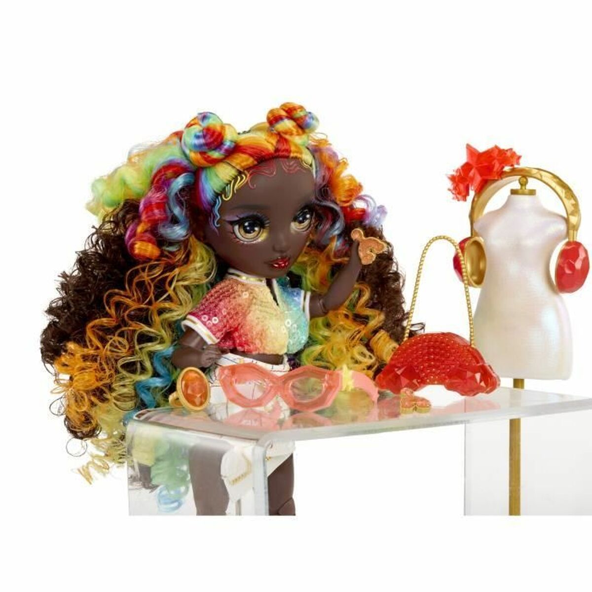 Pop Rainbow High Iris Bow