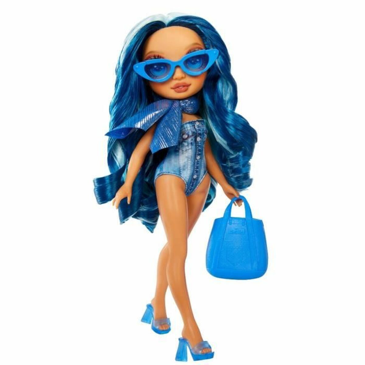 Bébé poupée Rainbow High Swim & Style Doll - Skyler (Blue)