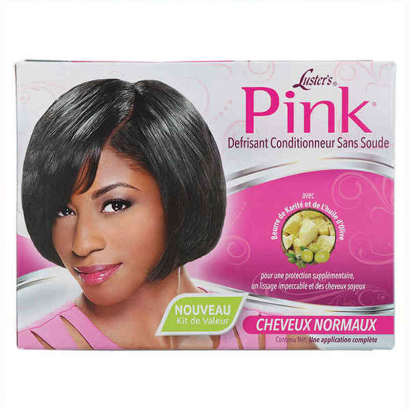 Hair Straightening Treatment Luster  Pink Relaxer Kit Regular