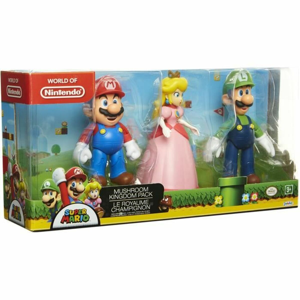 Pack 3 Figurines Super Mario Kingdom of the Fungus 491160 10 cm