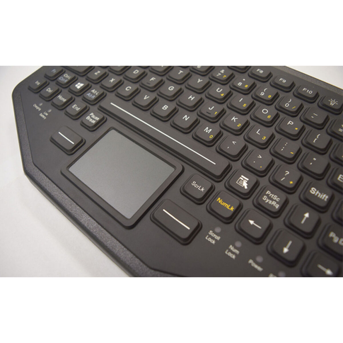 Picture of Keyboard Gamber Johnson 7300-0113 Black Spanish Qwerty