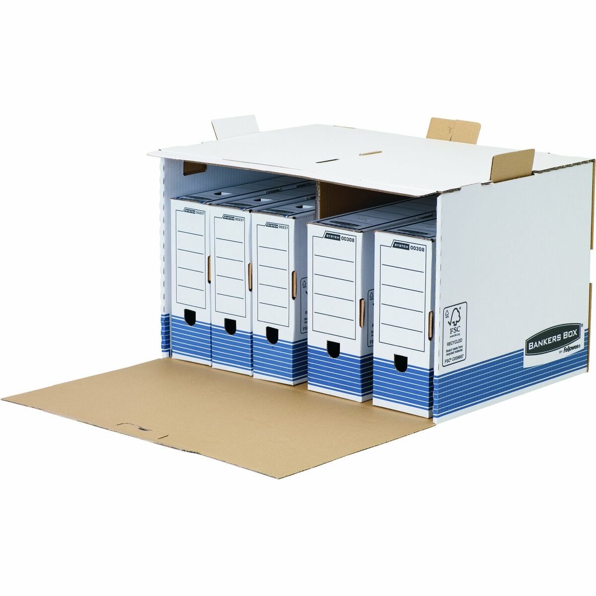 boîte pour archives Fellowes Bleu Blanc (33,5 x 55,7 x 38,9 cm)