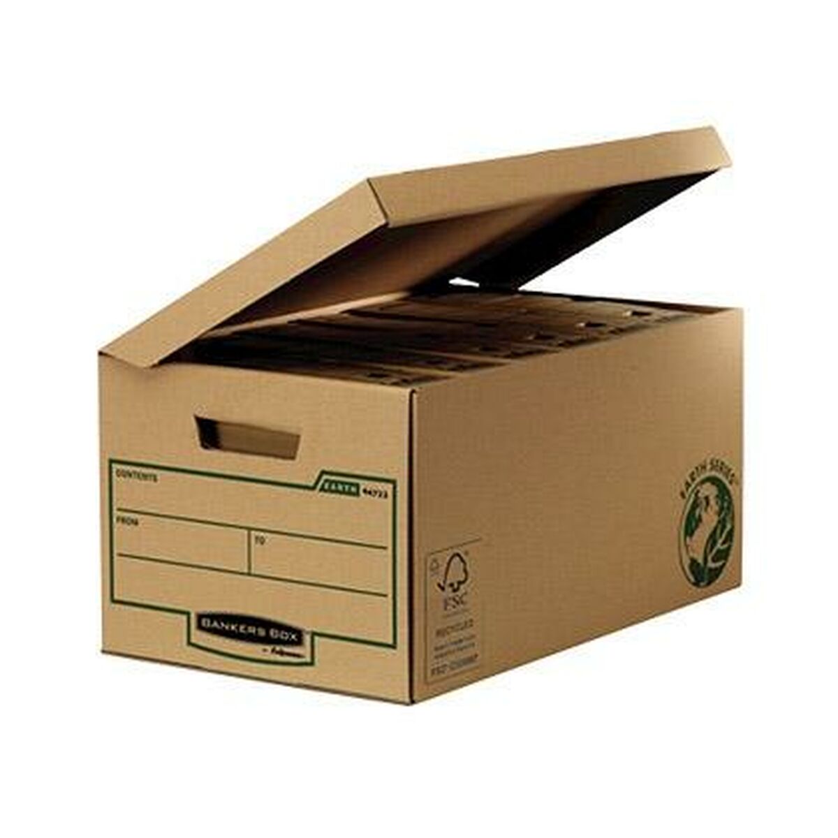 boîte pour archives Fellowes MAXI Avec couvercle Marron Carton Recyclado (39 x 58 x 29,3 cm)