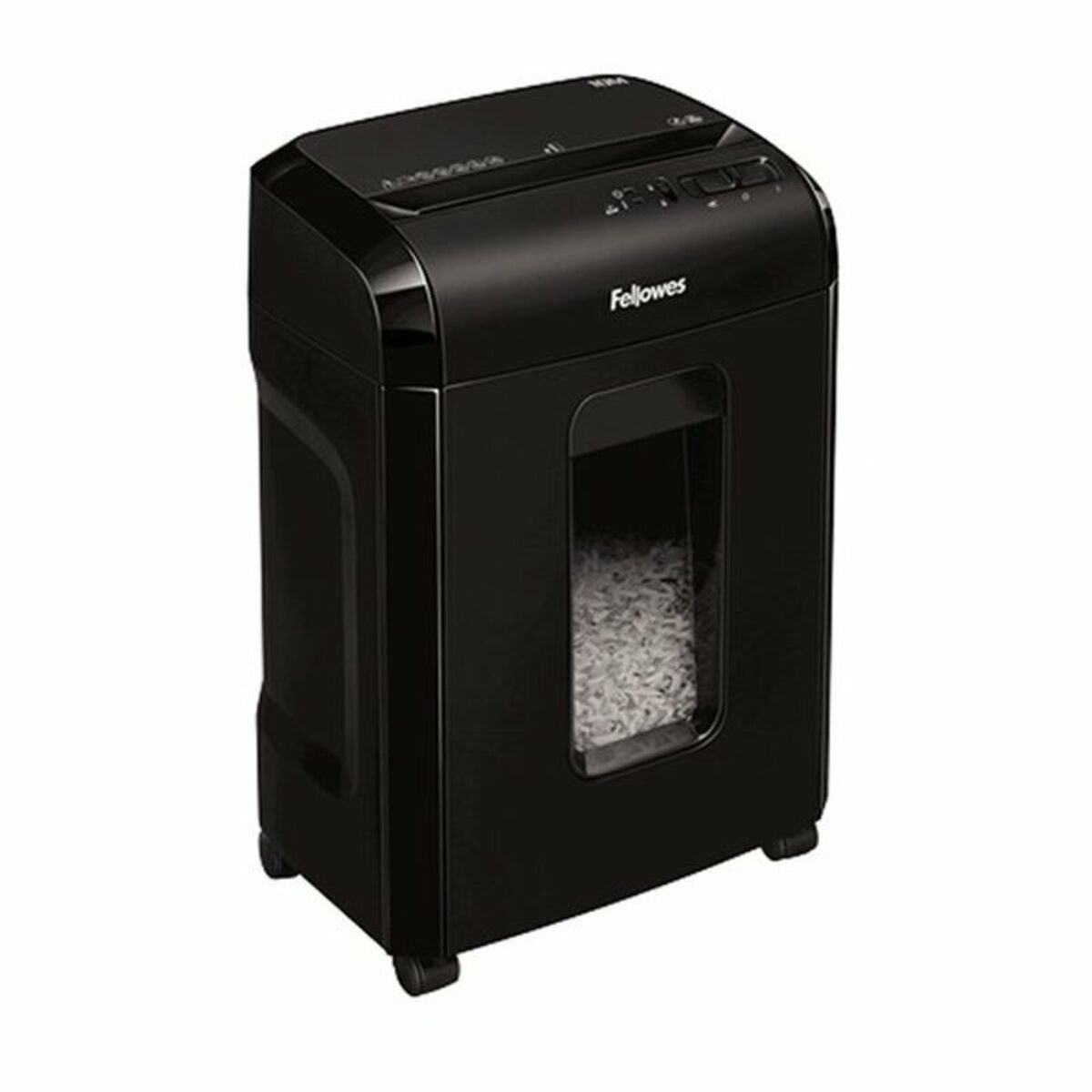 Picture of Micro-Cut Paper Shredder Fellowes Powershred 10M 2 x 12 mm Black
