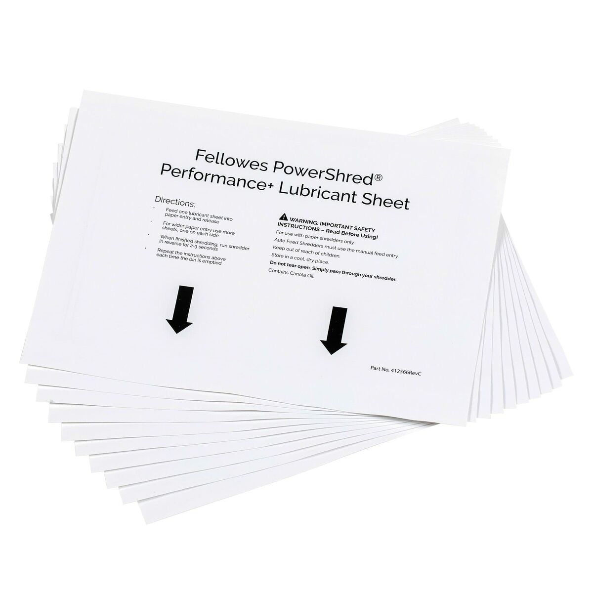 Picture of Lubricating Oil for Paper Shredder Fellowes 4025601 Sheets 10 Units White (10 Units)