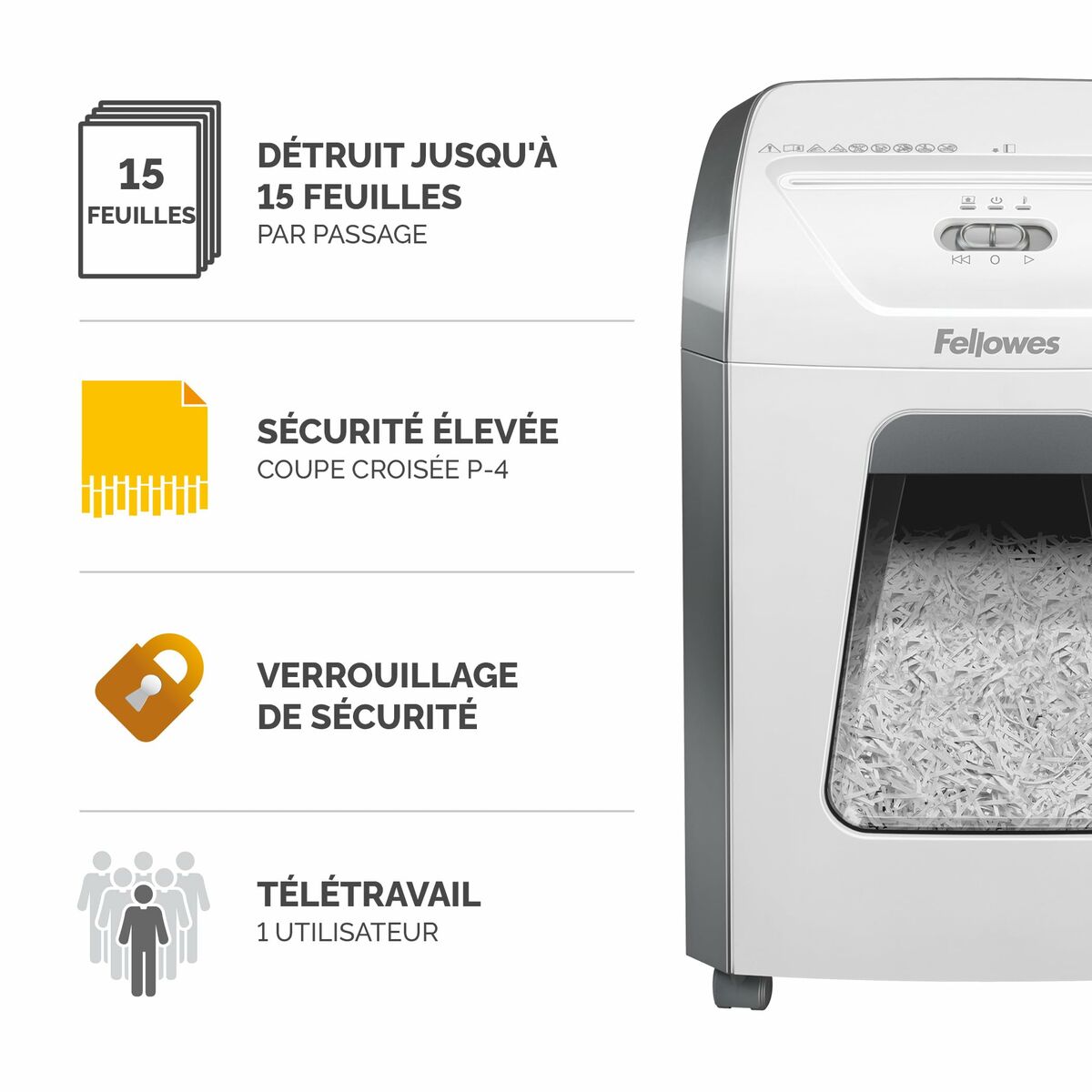 Afbeeldingen van Paper Shredder Fellowes 19 L