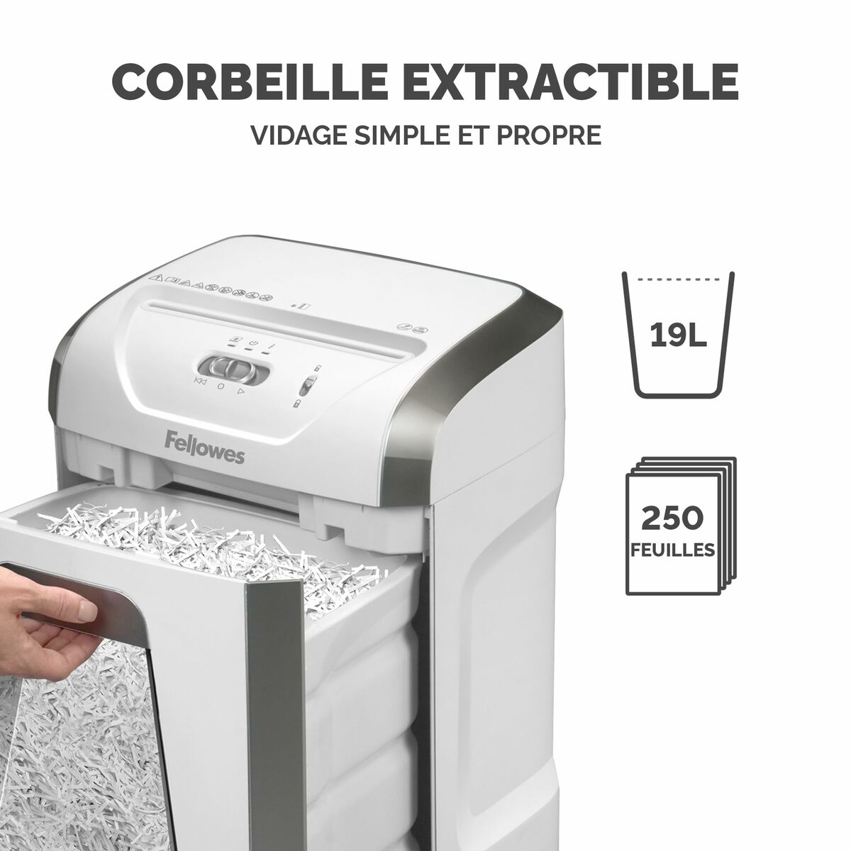 Afbeeldingen van Paper Shredder Fellowes 19 L