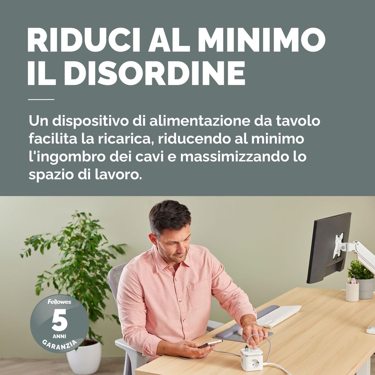 Picture of Circuit board Fellowes 100137167 Black (2 m)