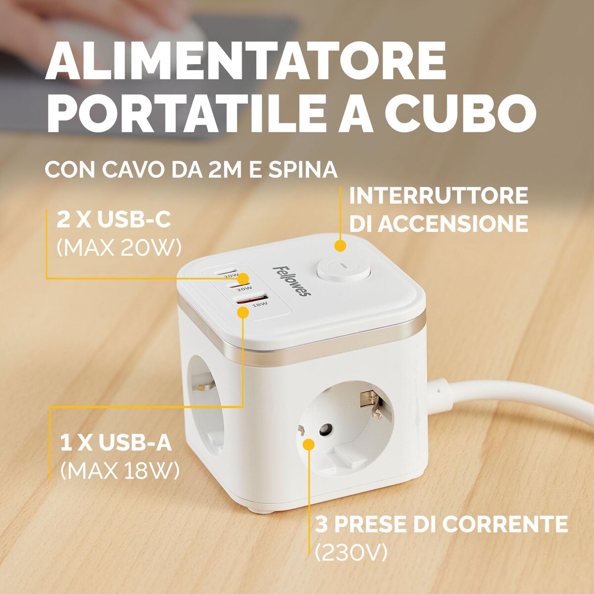 Picture of Circuit board Fellowes 100137167 Black (2 m)