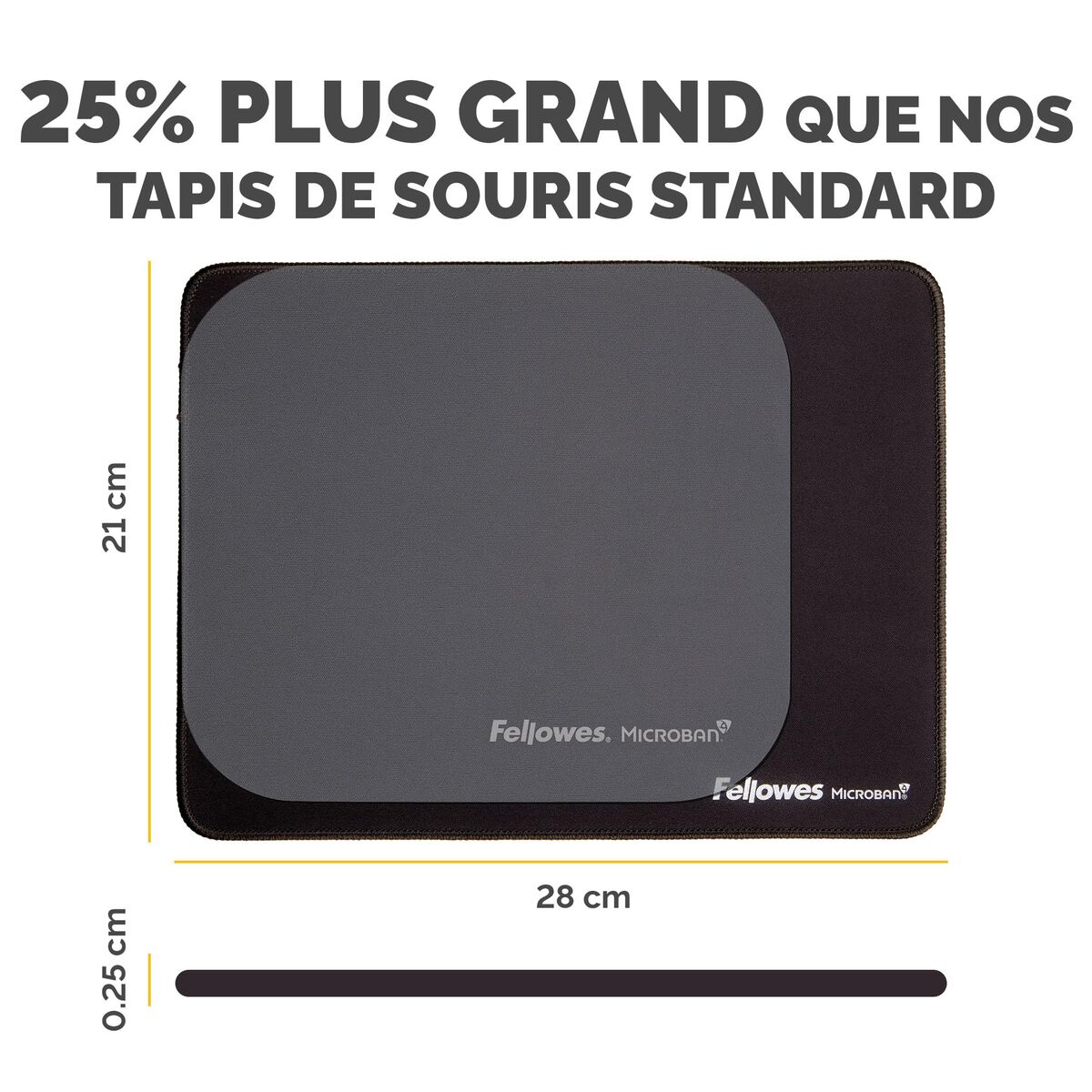Image de Mouse Mat Fellowes 100138995 Black