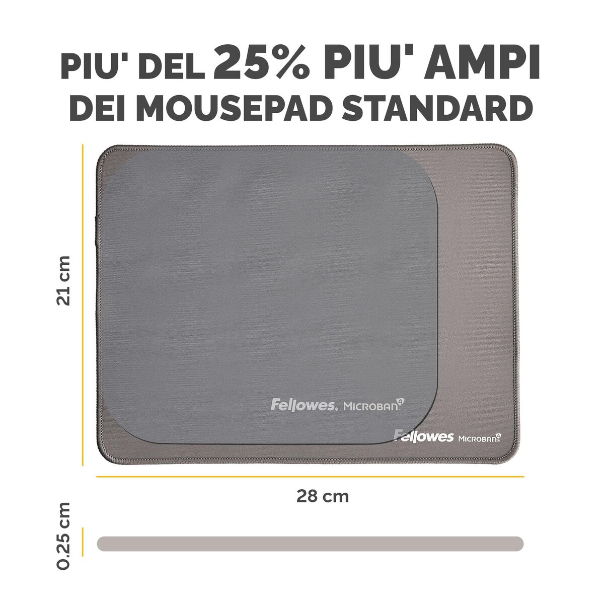 Image de Mouse Mat Fellowes 100139316 Grey