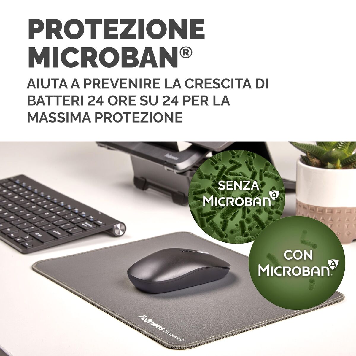 Image de Mouse Mat Fellowes 100139316 Grey