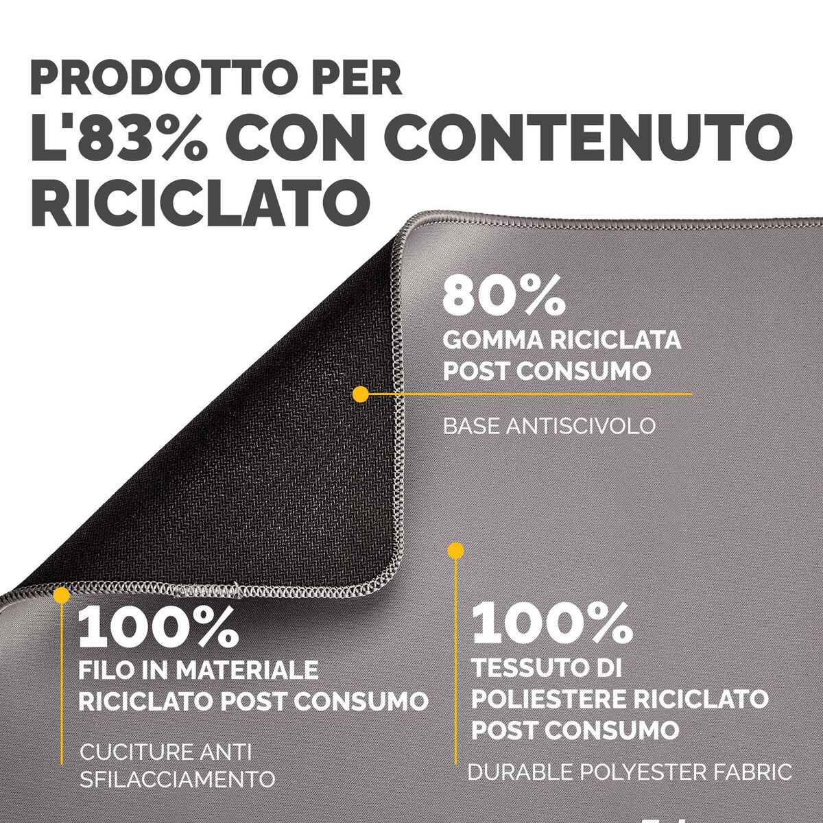 Image de Mouse Mat Fellowes 100139316 Grey