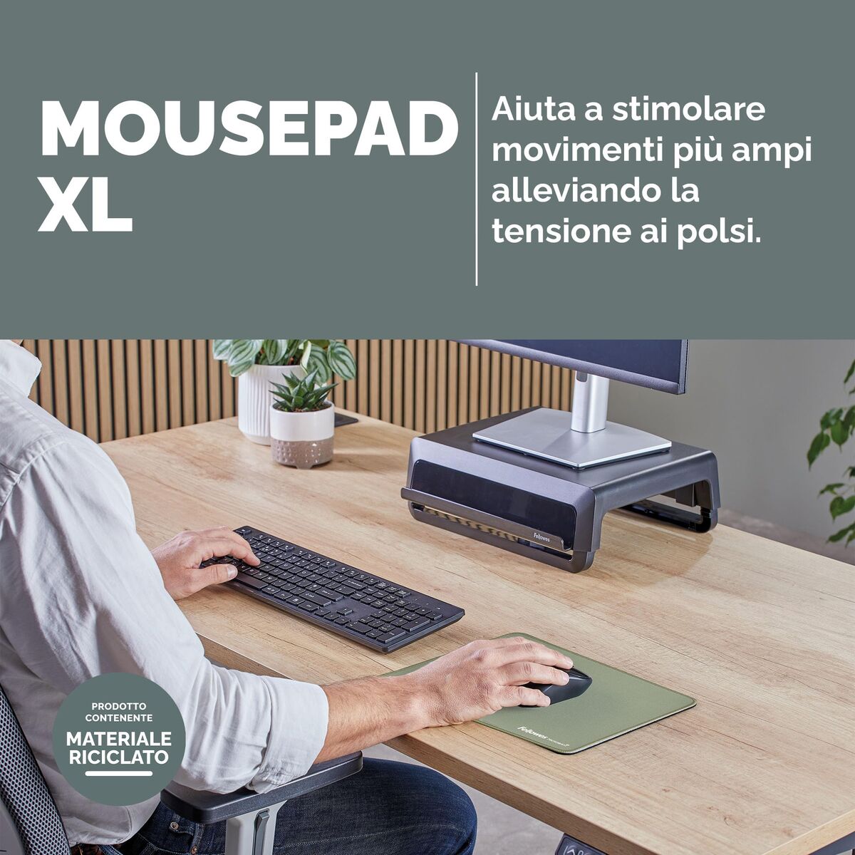 Image de Mouse Mat Fellowes 100139318 Green