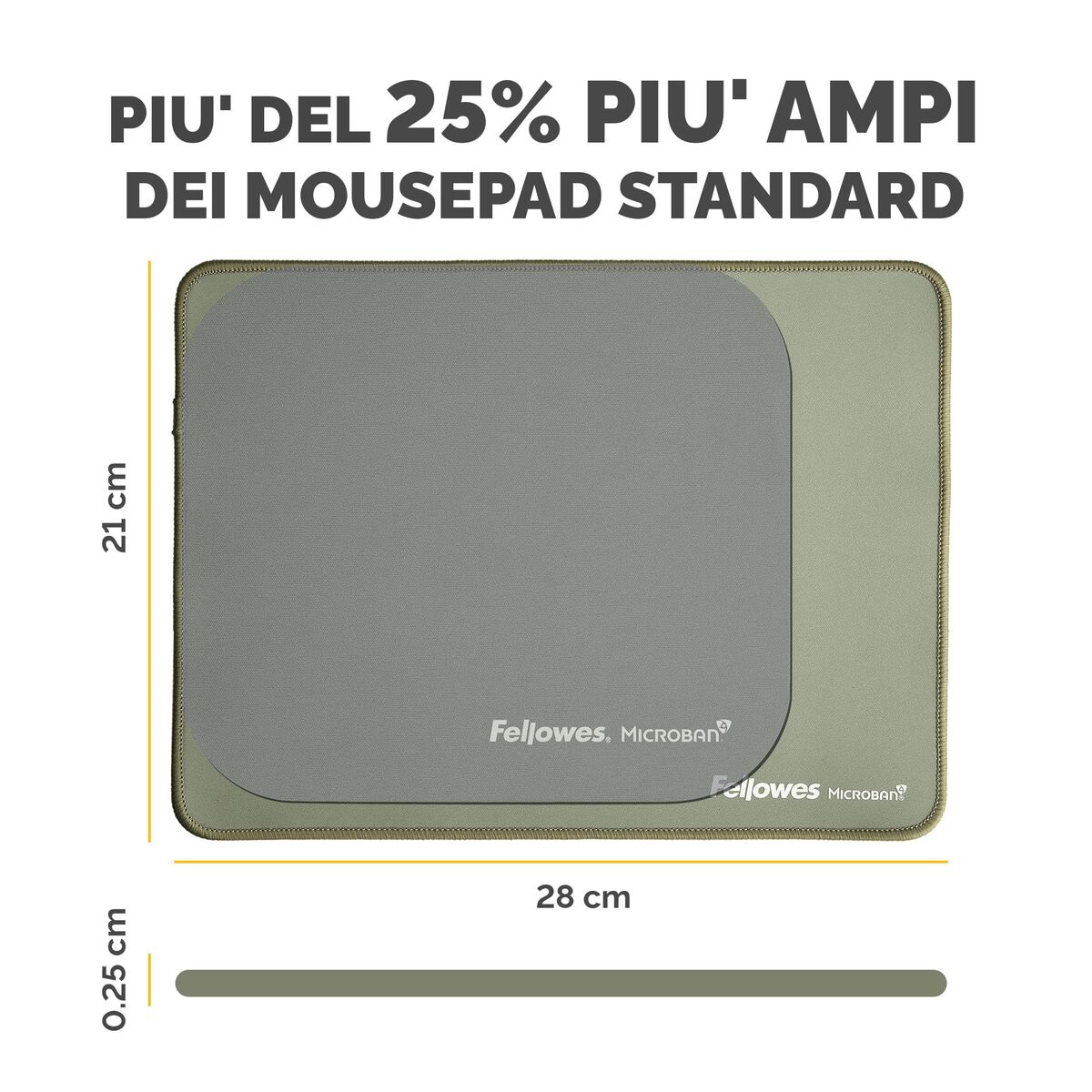 Image de Mouse Mat Fellowes 100139318 Green