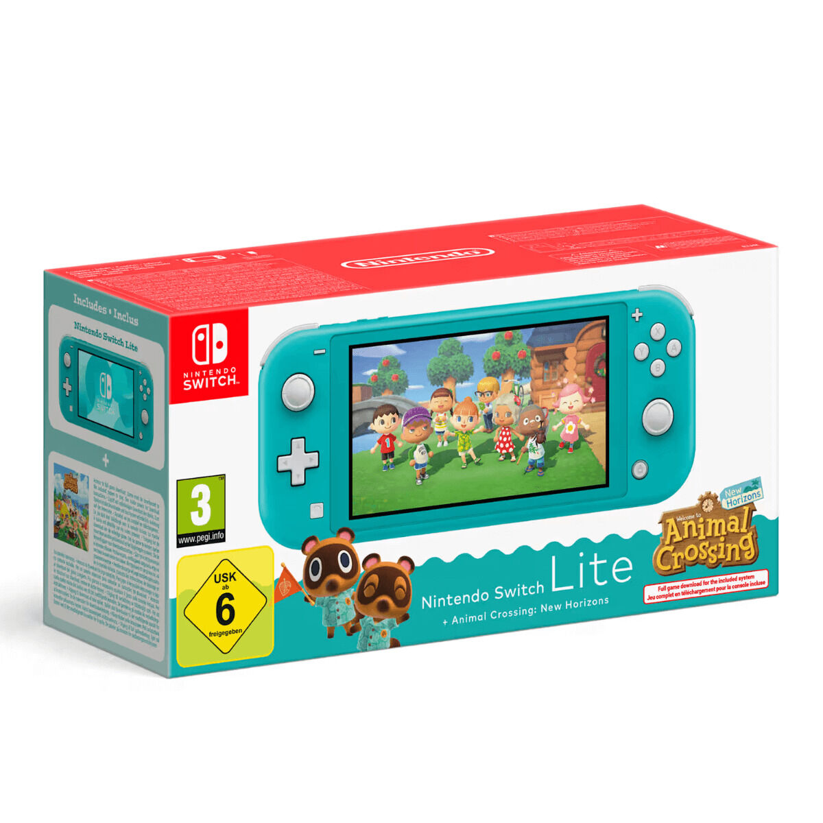 Bild von Nintendo Switch Lite + Animal Crossing Nintendo 45496546083 Turquoise