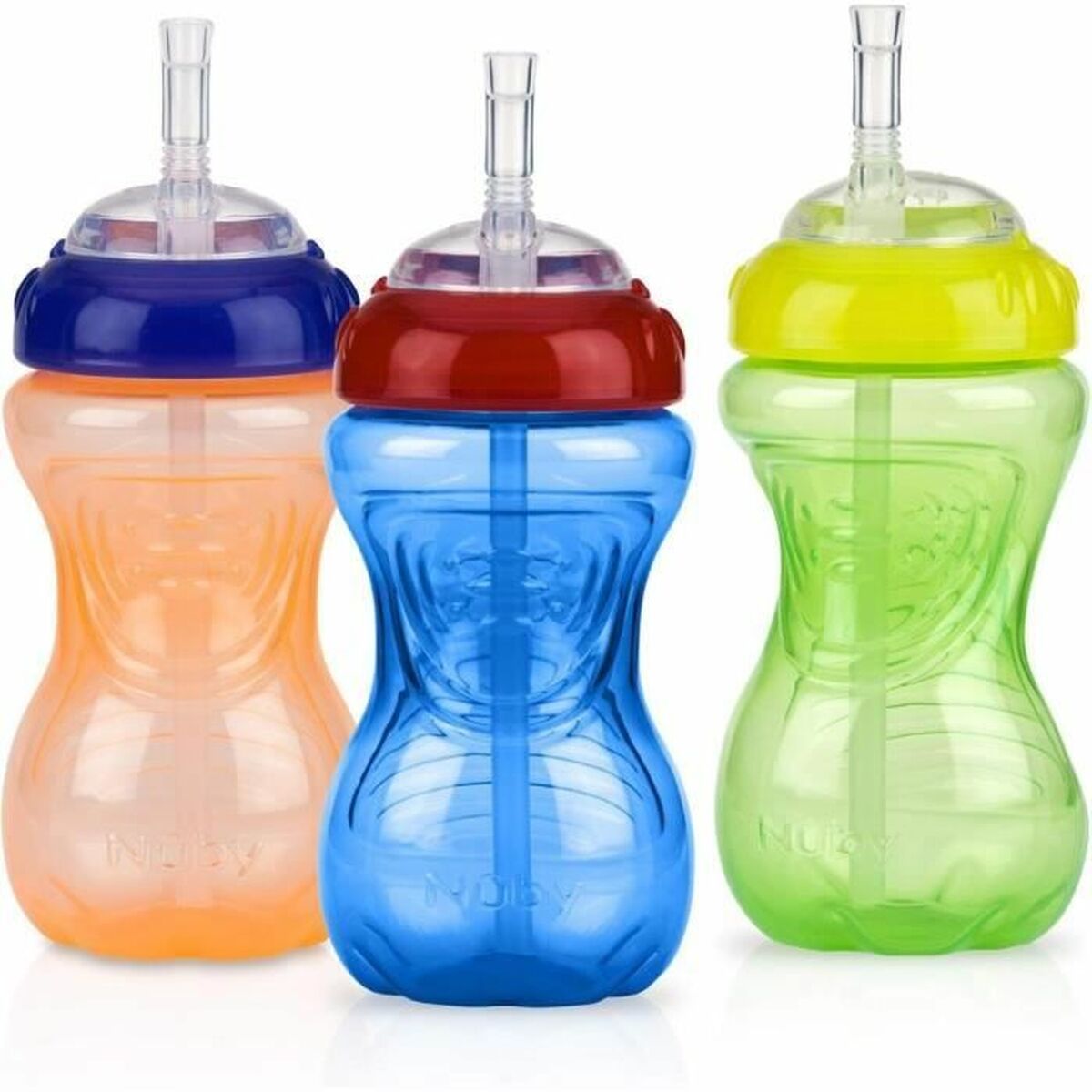 ποτήρι εκμάθησης Nûby Πολύχρωμο 300 ml 3 Τεμάχια