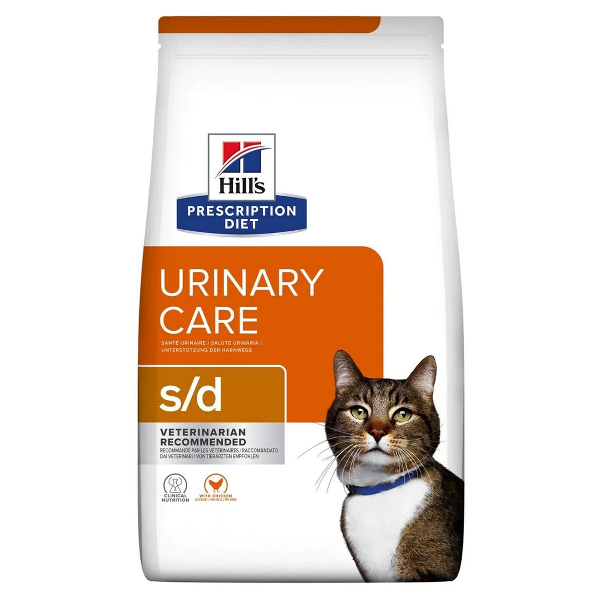 Aliments pour chat Hill's Urinary Care s/d Adulte Poulet 1,5 Kg