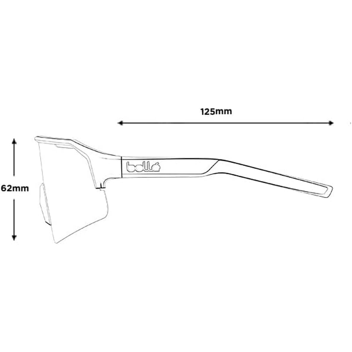 Zonnebril Uniseks Bollé Ø 140 mm