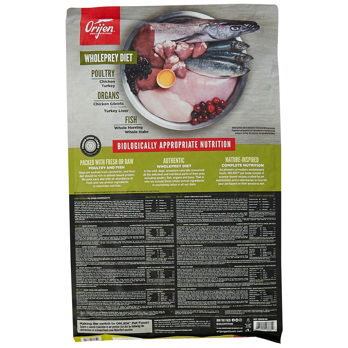 Fodder Orijen Senior Chicken Turkey Fish 6 Kg, view 6