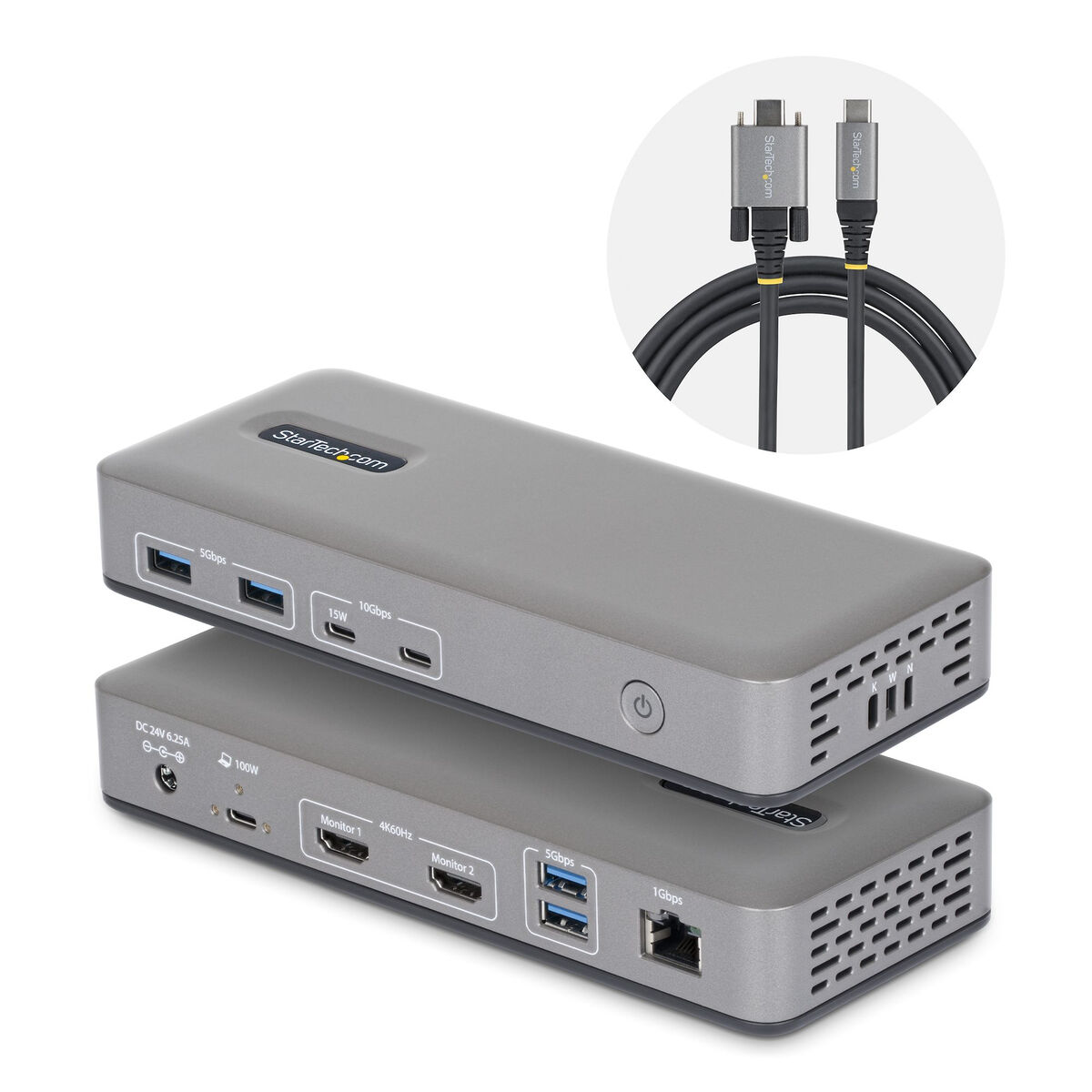 Bild von USB Hub Startech 196UE-USBC-DOCK Grey