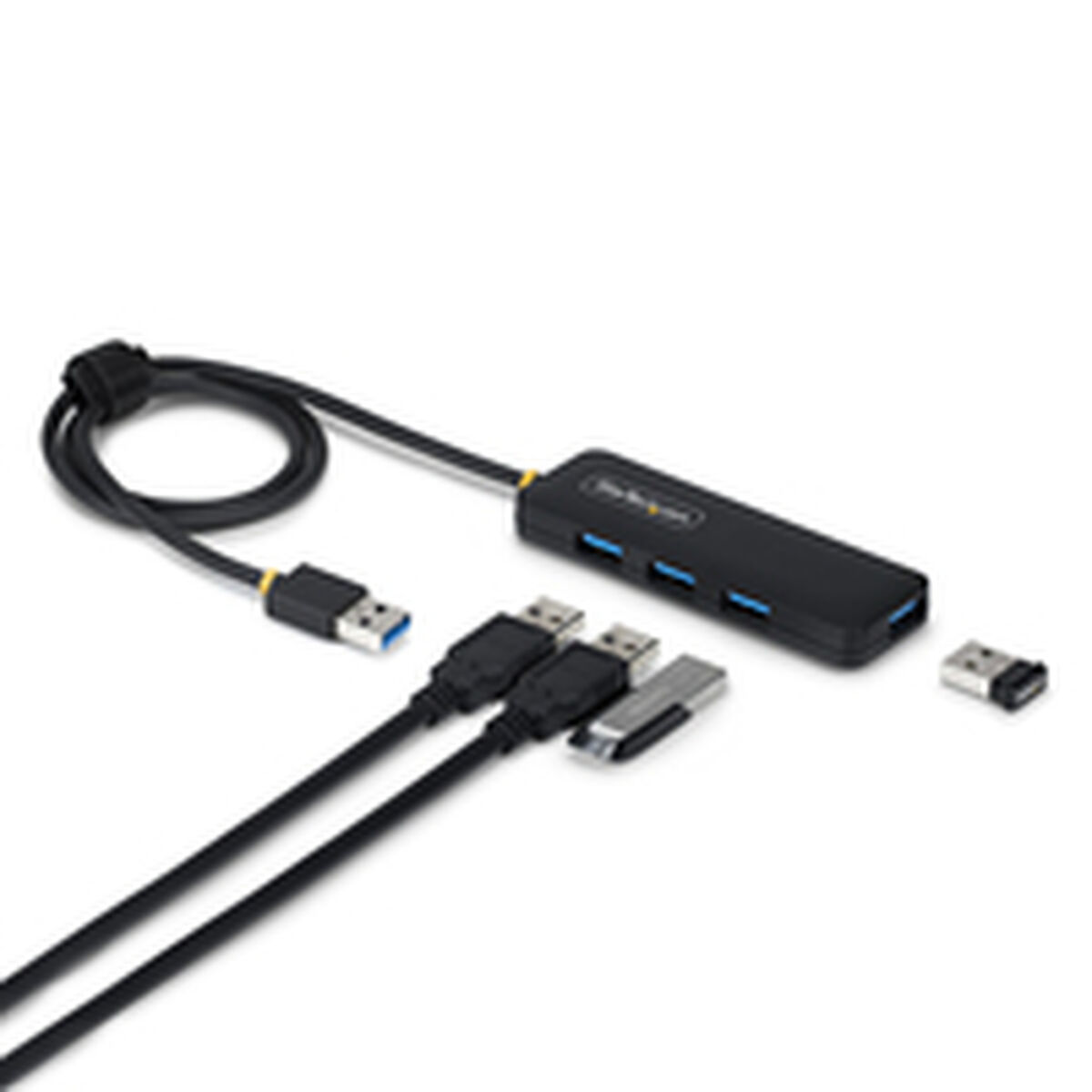 Bild von Hub USB Startech H5A4A-USB-HUB-2 Schwarz