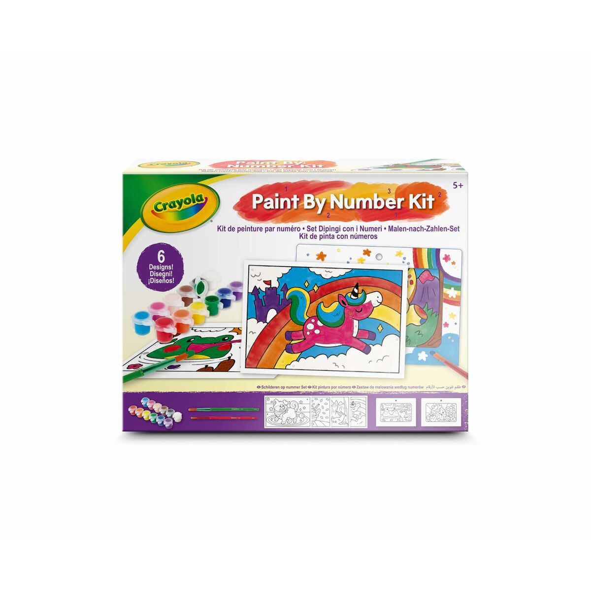 Set voor verven op nummer Crayola