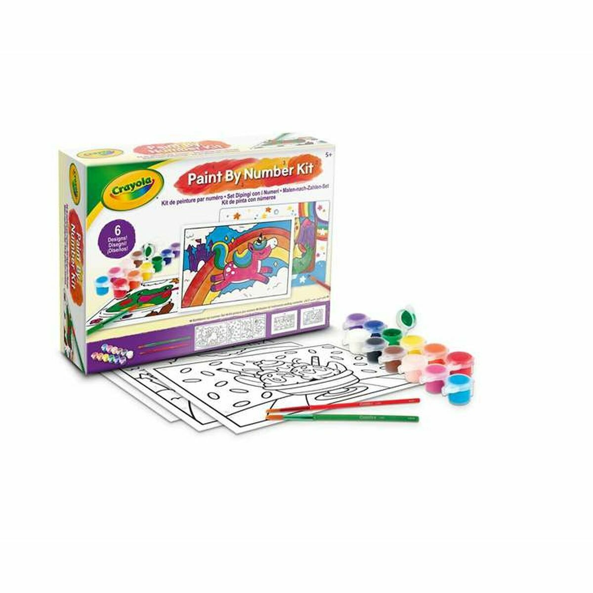 Set voor verven op nummer Crayola