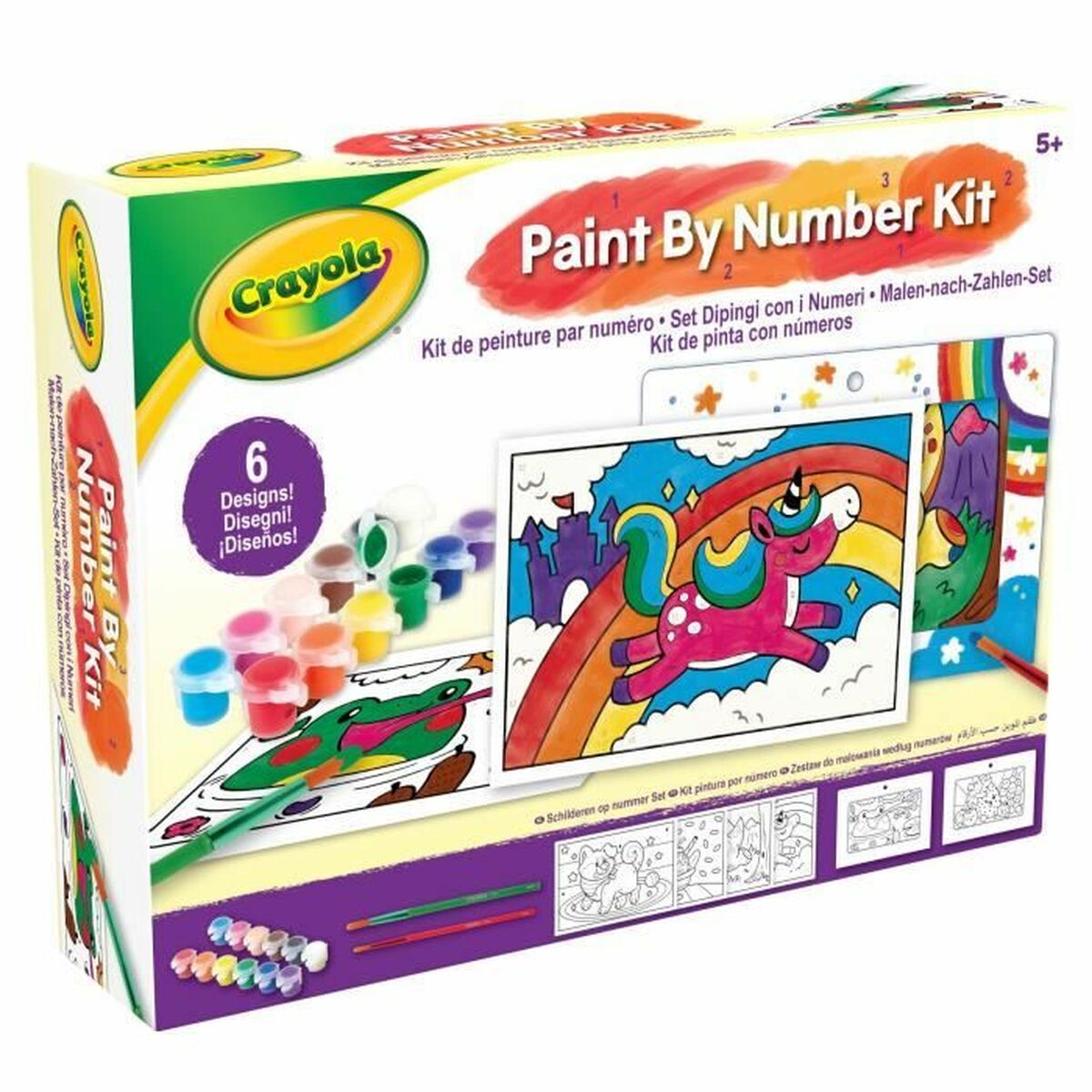 Set voor verven op nummer Crayola