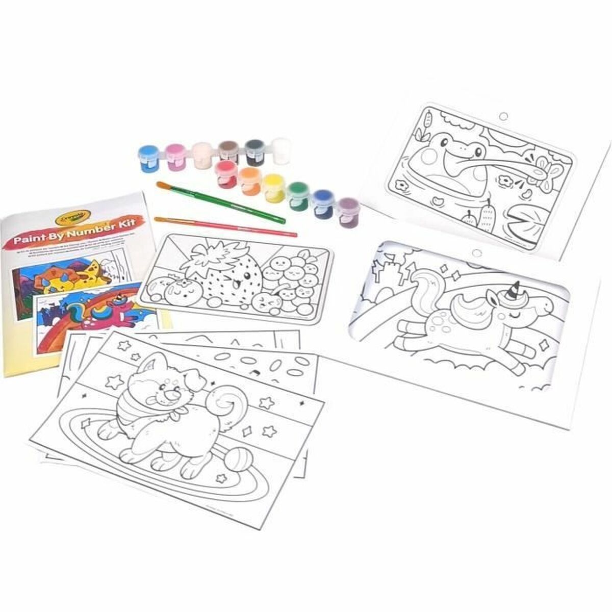 Set voor verven op nummer Crayola