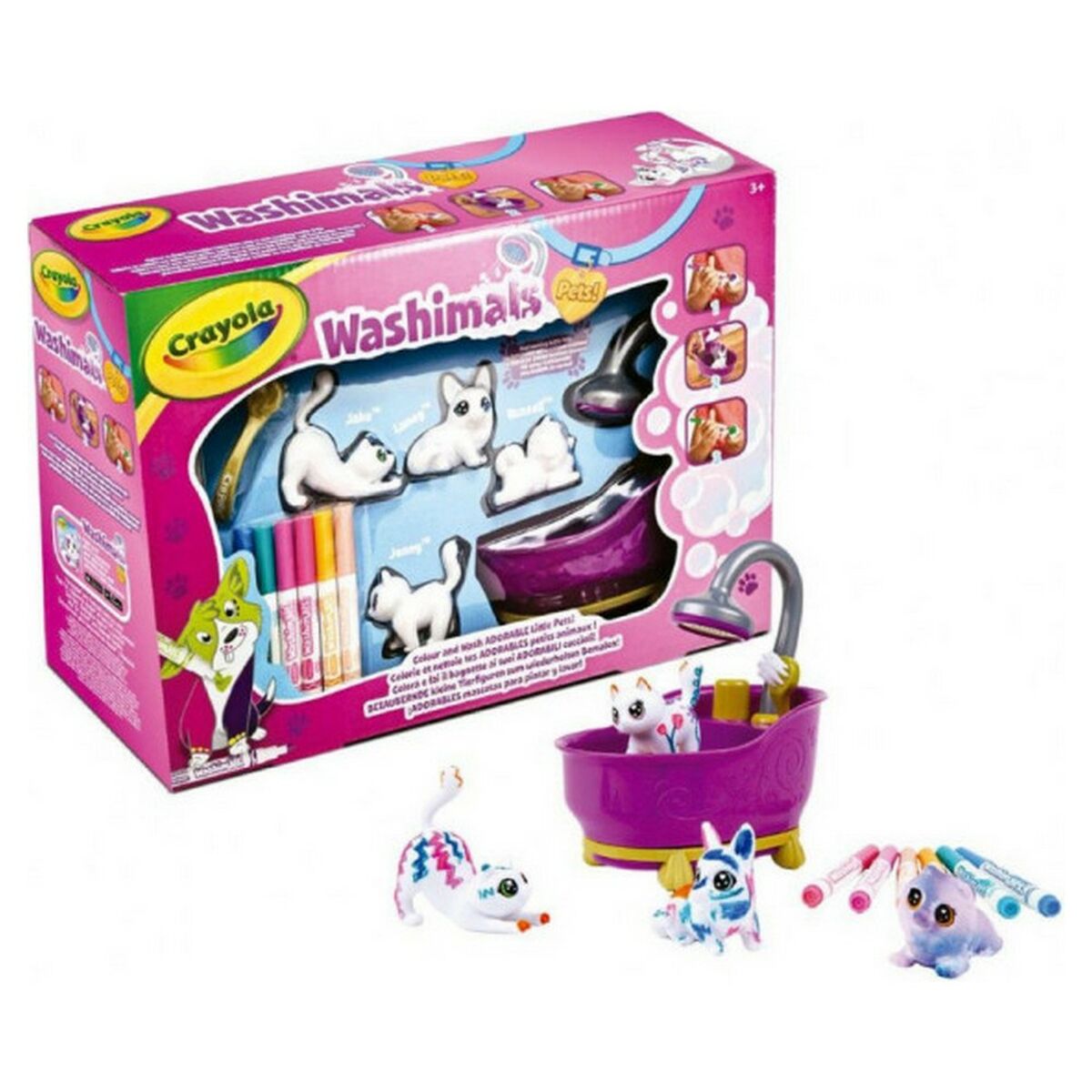 Playset Washimals Pets Crayola Badkuip