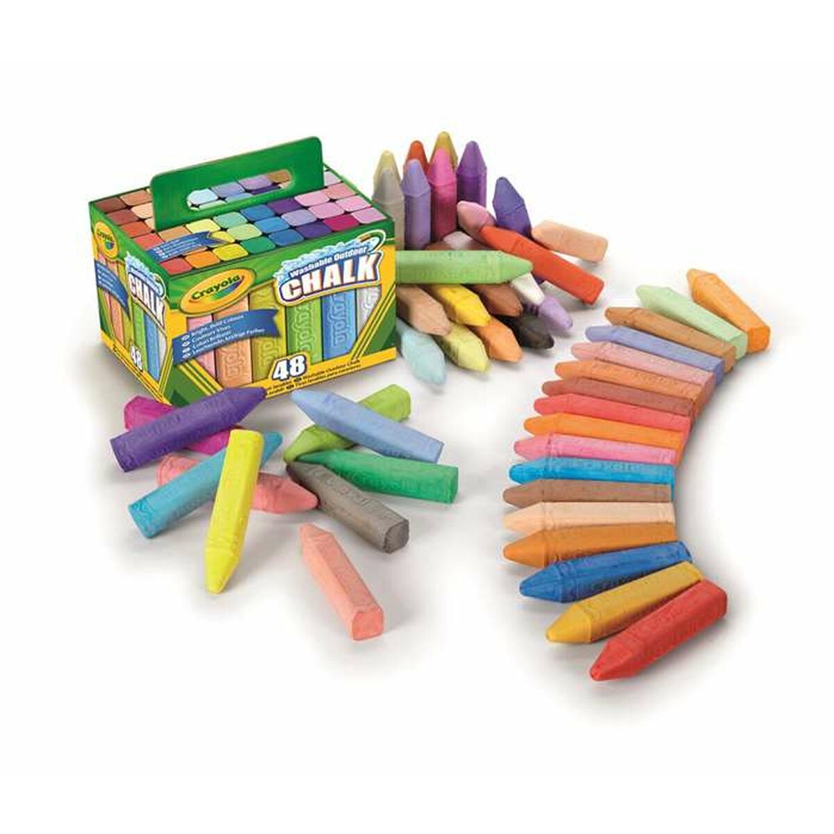 Craies de sol Crayola Maxi Multicouleur Lavable 48 Pièces 17 x 13 x 12 cm