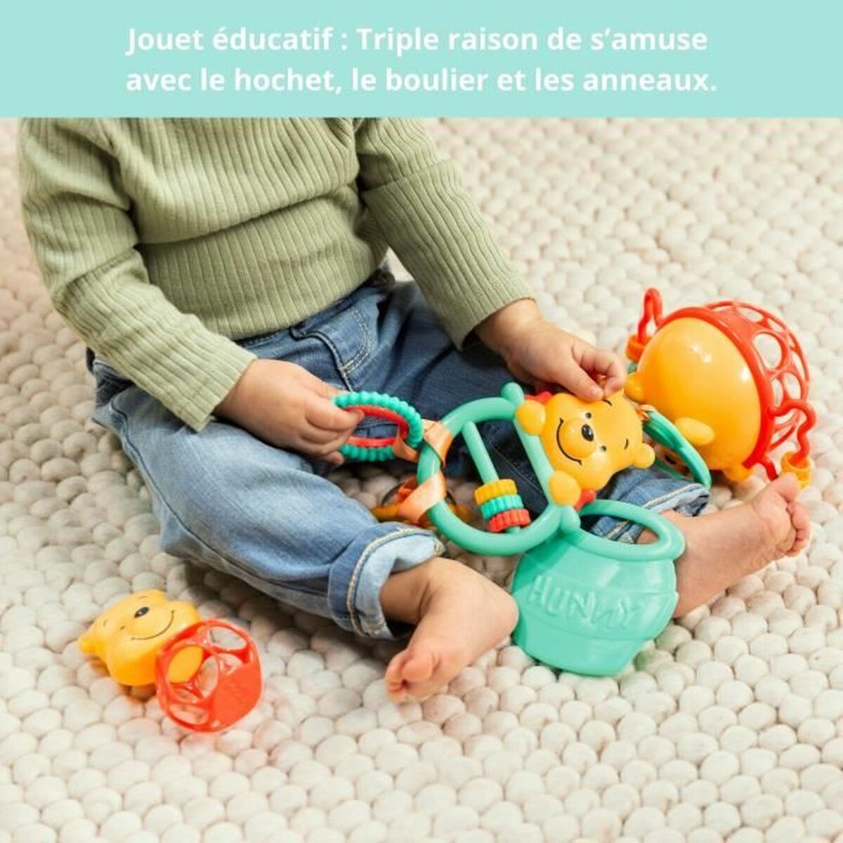 obrázok produktu Set of Toys for Babies Disney BABY WINNIE Multicolour 5 Pieces